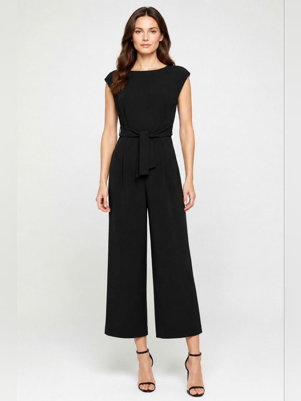 👠 CK Wide-Leg Jumpsuit with Tie Belt & Pockets - Worn Once/EUC! - Picture 11 of 11